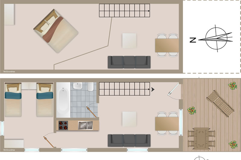 Chalet Abacus - plan de sol