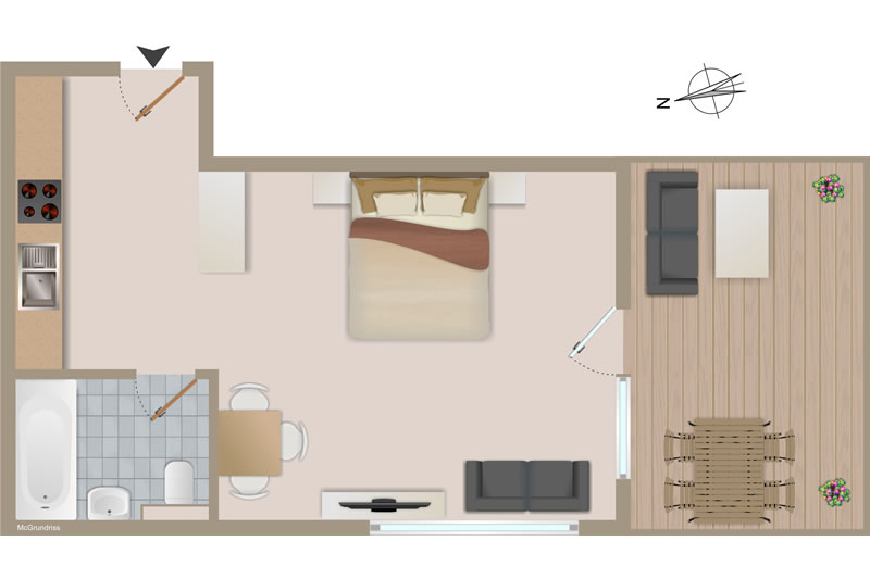 Chalet A la Casa  - plan de sol