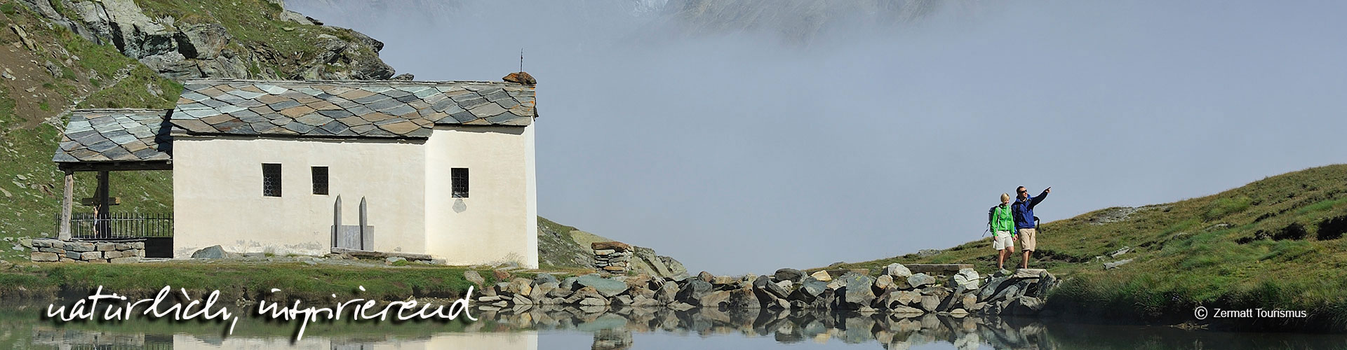 Zermatt - Zermatt Schwarzsee Wanderer